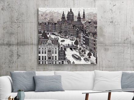 Kunstprint | Wanddecoratie | Dibond | 20 × 20 cm