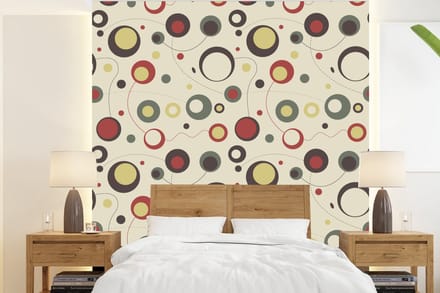 Behang - Fotobehang Cirkel - Lijn - Design - Breedte 200 cm x hoogte 220 cm