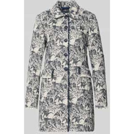 slim fit blazer in allover-look met klepzakken