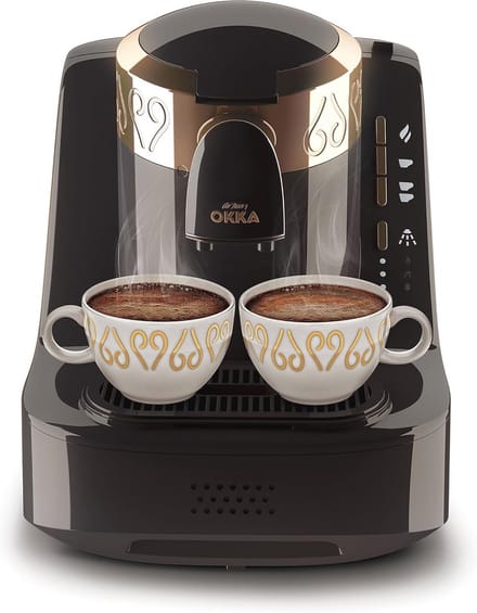 Compact Turks Koffiezetapparaat met Zelfreiniging en 3 Cupmaten