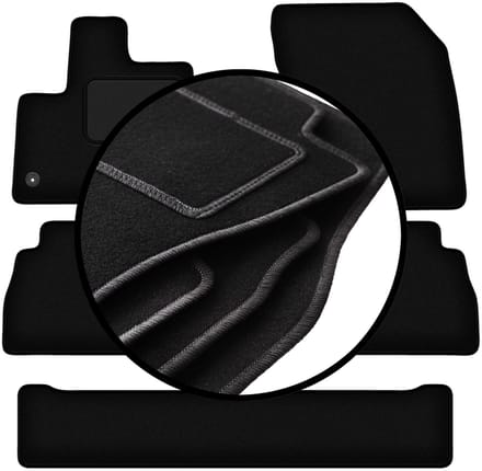 Complete set veloursmatten voor: Opel Combo E Life 7 personen (2018-)