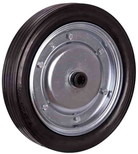 Massief Rubberen Wiel 400 x 80 mm - Zware Last, Stalen Velg