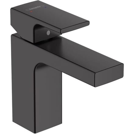 Hansgrohe Vernis Shape wastafelkraan - model 100 - opbouw - laag - eengreeps - mat zwart