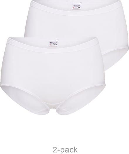 Beeren dames 2 pack slip maxi comfort feeling - Wit / M