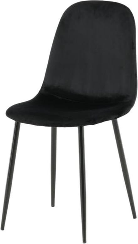 Svea - Selo eetkamerstoel - velvet - zwart