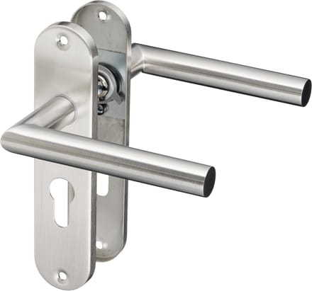 Rondo - RVS Deurklink Cilindergat - Kort Rond Schild