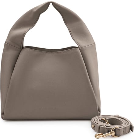LES VISIONNAIRES Coralie Schoudertas Leder 24 cm - Dames - cappuccino beige