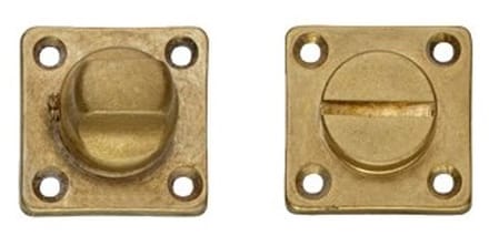 Intersteel Rozet toilet-/badkamersluiting vierkant schroefgat messing getrommeld