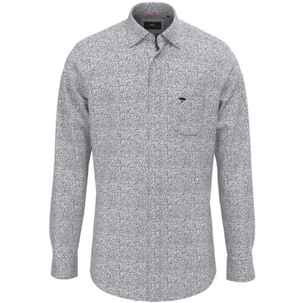 Fynch-Hatton Overhemd Minimal Flower Pattern Button-Down Peony / male