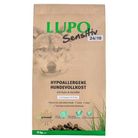 2x15kg Lupo Sensitiv 24/10 Hondenvoer