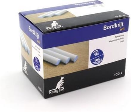 Kangaro bordkrijt - stofvrij - wit
