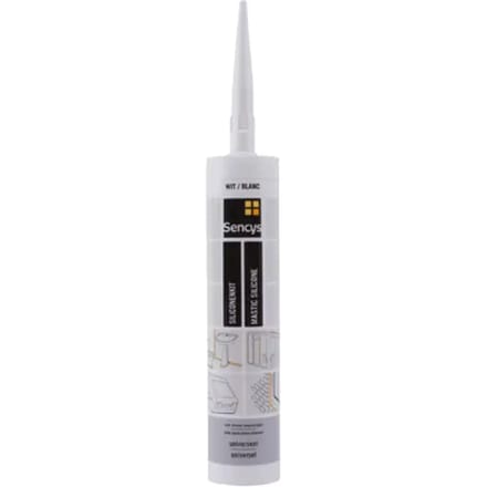 Sencys Siliconenkit Universeel Wit 310ml