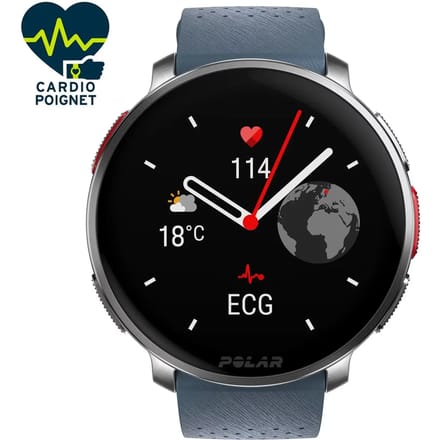 Polar VANTAGE V3 Sport Smartwatch met GPS - Blauw/Zilver