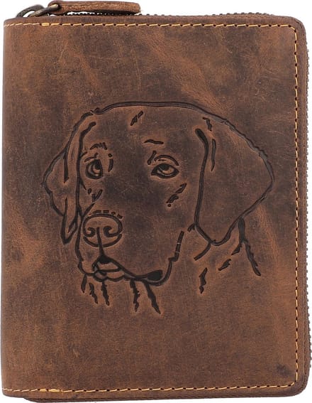 GREENBURRY portemonnee Vintage RV - Wallet Brown Dog bruine