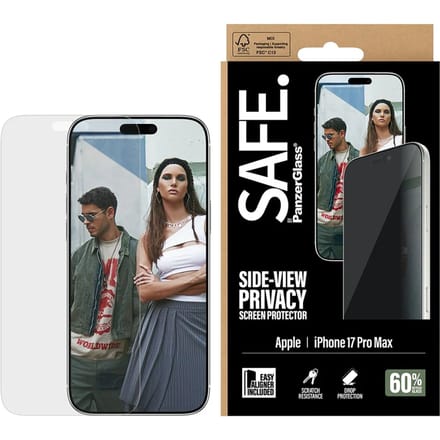 SAFE by PanzerGlass Privacy Screenprotector Ultra Wide Fit met applicator geschikt voor Apple iPhone 17 Pro Max