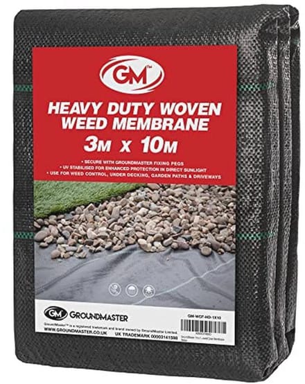 Extra Sterke Onkruiddoek 3 m x 10 m - Waterdoorlatend Bodemweefsel voor Tuin en Oprit