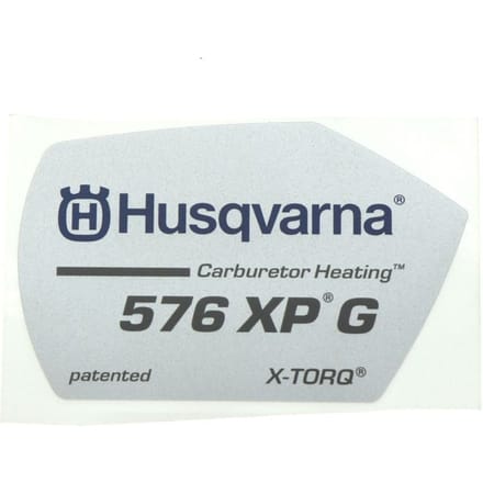 Husqvarna 576xpg starterkap sticker