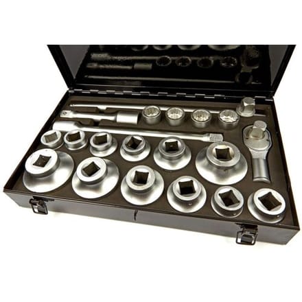HBM 21 Delige 1 inch Doppenset
