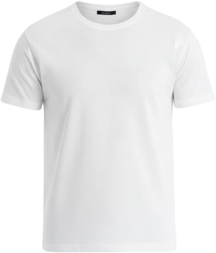 OMBRE T-shirt - Regular Fit - Katoen - Korte Mouw Wit XXL