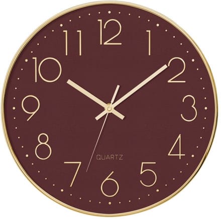 Wandklok met stil mechanisme Ø 30 cm