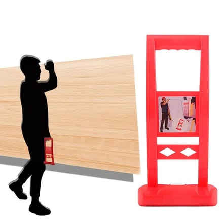Paneeldrager - Gipsplaat Lift - Materiaal Transport - Ergonomisch Ontwerp - 80 kg Belasting - Zwart