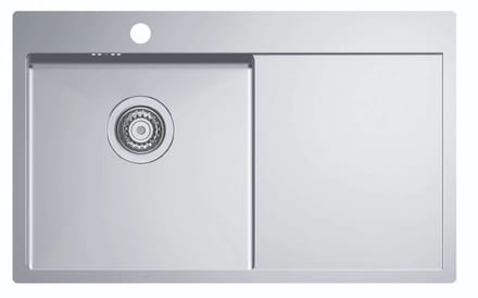 Alveus Quarto - Spoelbak 78x48 cm, links, rvs 1124384