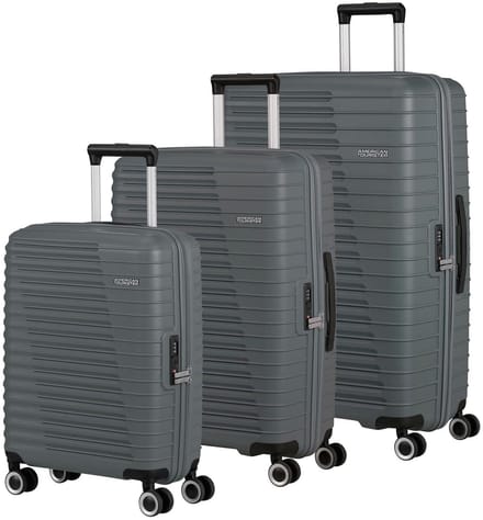 American Tourister trolley Roadrush Trolley Set A Charcoal Grey grijs 77cm