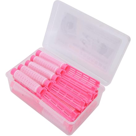 20 stuks Haar Permanent Staven Pluizige Permanent Staven Haarroller Kruller Kappersgereedschap KitRoze roze