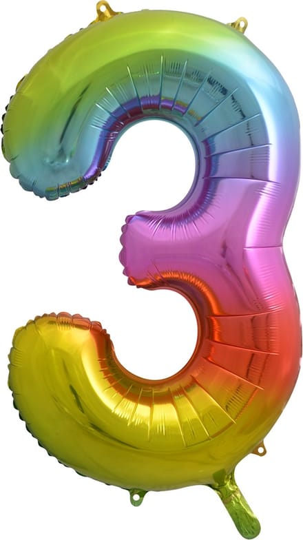 Folieballon 34" nmr. 3 - Regenboog