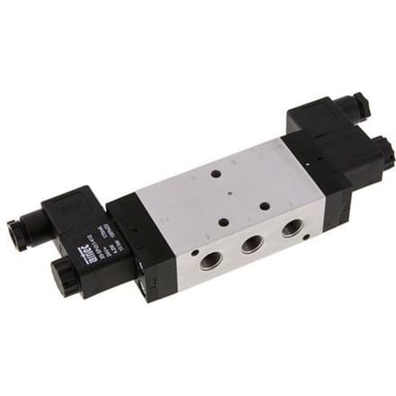 5/3 G1/4'' Middendruk Magneetventiel 230V AC 3-10bar/42-140psi Airtec