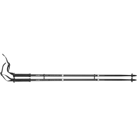 CRIVIT Wandelstokken - 2 stuks - aluminium - verstelbaar (Zwart)