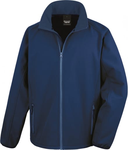 Result Printable Soft Shell Jacket RT231 - Navy/Navy - M