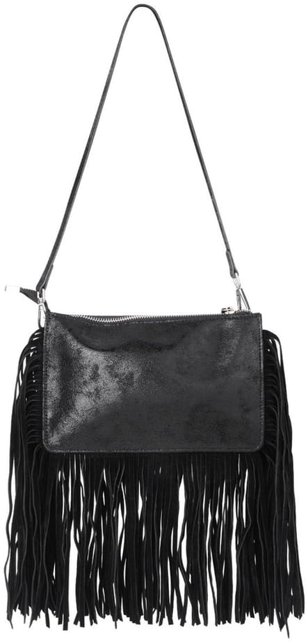 Tas - Franjes -Zwart - PU-leer - Dames