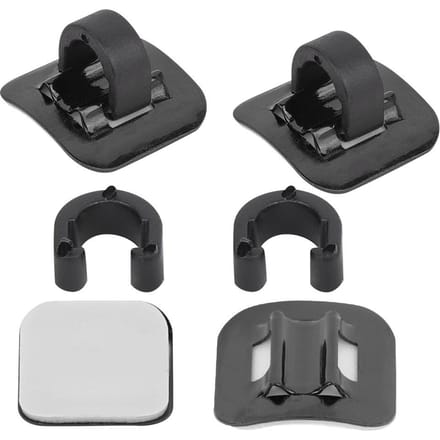 CANSUCC 4 Stuks Fietsremkabel Buisgeleider Versnellingskabel Adapter Fietsframe C-gesp zwart