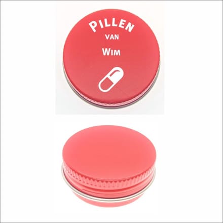 Pillen Blikje Met Naam Gravering - Wim