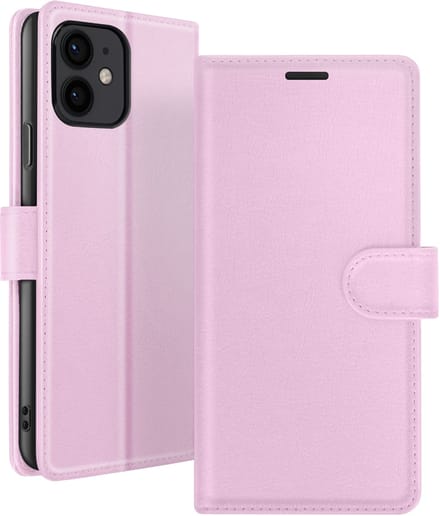Zanae, Hoesje geschikt voor iPhone 12 mini - Wallet Case & Magneetsluiting, Roze