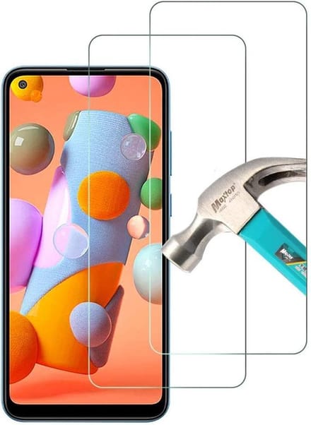 Screenprotector Glas - Tempered Glass Screen Protector Geschikt voor: Samsung Galaxy A10S - 2x