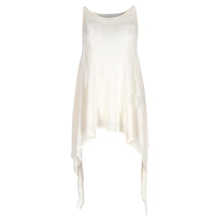 Emilio Pucci asymmetrische mouwloze top in witte viscose