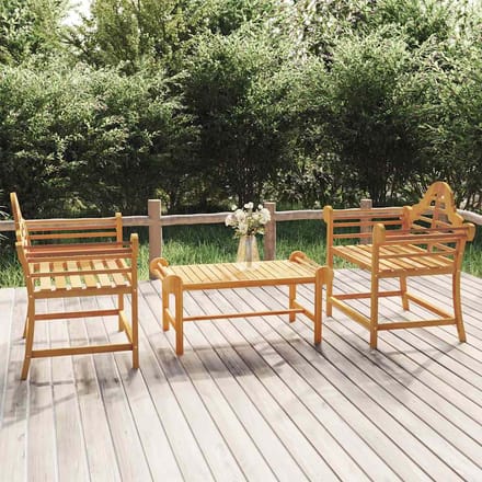 vidaXL - Tuinstoelen - 2 - st - 91x62x94 - cm - massief - teakhout