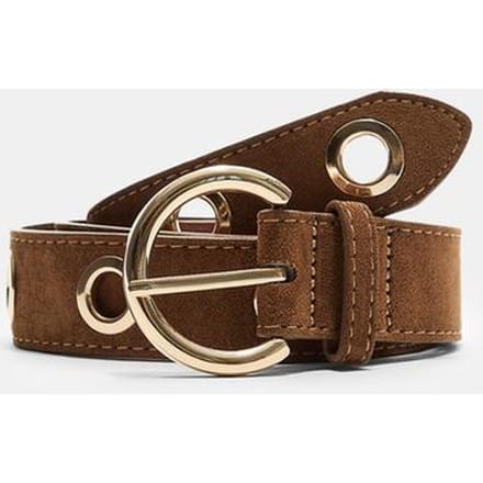 Stradivarius Riem met metalen oogjes  Bruin 90