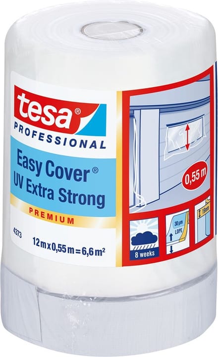 PREMIUM 04373-00000-02 Afdekfolie tesa Easy Cover 4369 Transparant (l x b) 12 m x 55 cm 1 stuk(s)