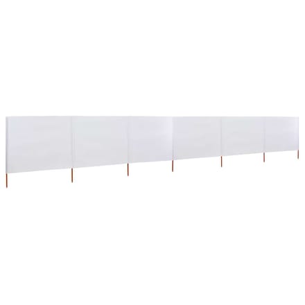 vidaXL - Windscherm - 6-panelen - 800x160 - cm - stof - zandwit