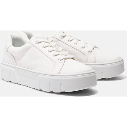 TIMBERLAND LAUREL COURT LOW - maat 37 - LACE UP SNEAKER WHITE CANVAS