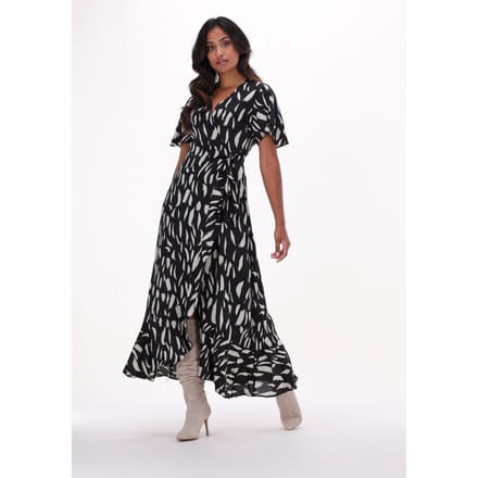 Object - maat 40 - OBJPAPAYA S/S WRAP LONG DRESS A DIV