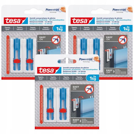 Tesa - Zelfklevende Spijker - 1kg - Voor Behang en Pleister - Wit