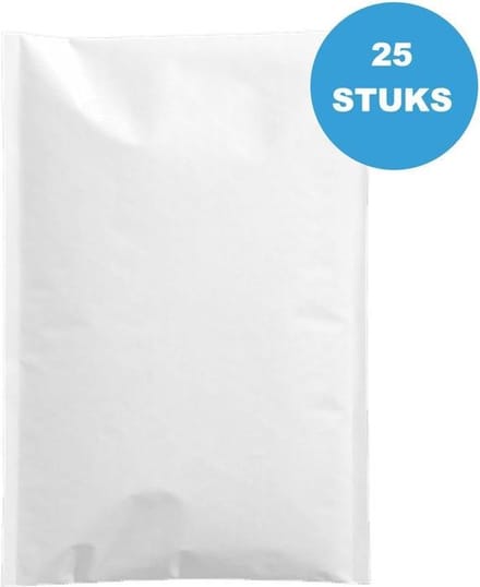 25 stuks Brievenbus Luchtkussen Enveloppen 13/C Binnenmaat: 15X21cm - Wit