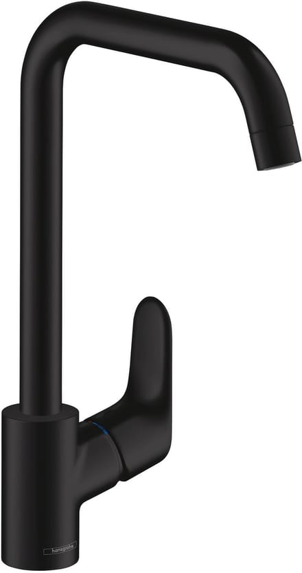 hansgrohe Focus M41 - Keukenmengkraan - Ééngreeps bediening - 260mm - Mat Zwart