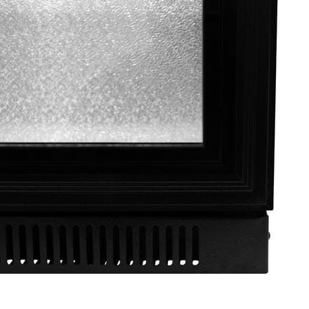 Achter-de-bar koelkast - dubbele schuifdeuren - zwart - 208l - led