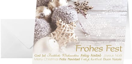 Kerstkaart 'Kerstsfeer', formaat A6 (A5)