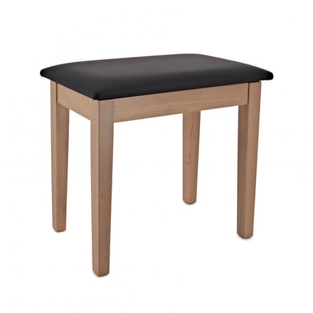 Piano Stool with Storage by Gear4music, Light Oak